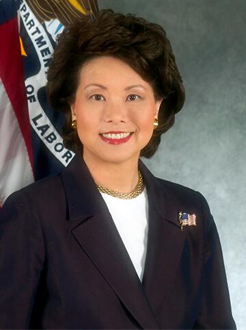 The Honorable Elaine L. Chao, Secretary, U.S. Department of Labor, Washington, DC