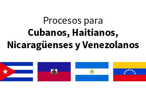 Procesos de Permanencia Temporal para Cubanos, Haitianos, Nicaragüenses y Venezolanos