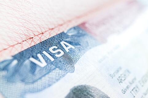 picture of a part of a U.S. Visa
